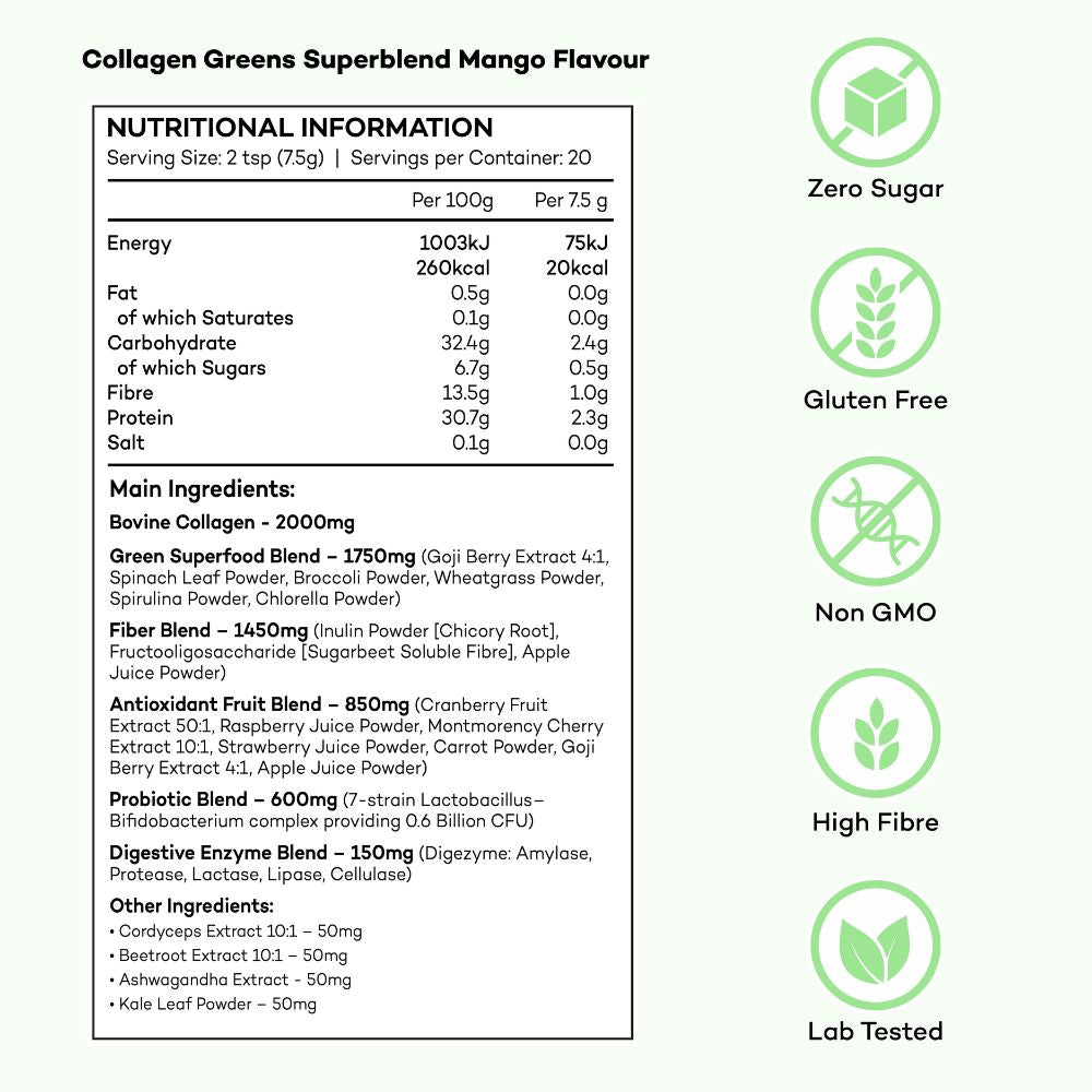 Collagen Greens Superblend + KOSTENLOSE Geschenke (im Wert von 65 £)