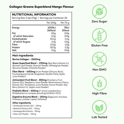 Collagen Greens Superblend + KOSTENLOSE Geschenke (im Wert von 65 £)